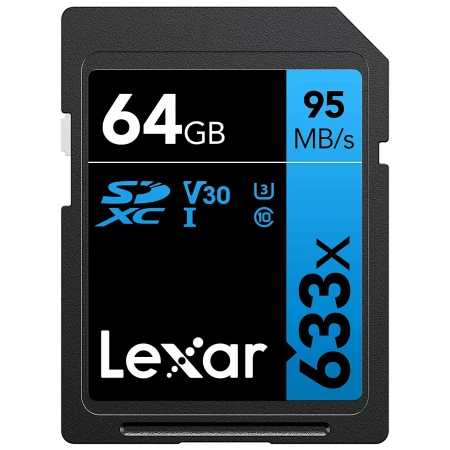 Lexar 64GB Professional 633x SDXC UHS-I Memory Card